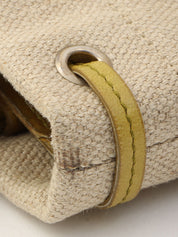 Logo Heart Motif Tote Bag Beige/Lime Green