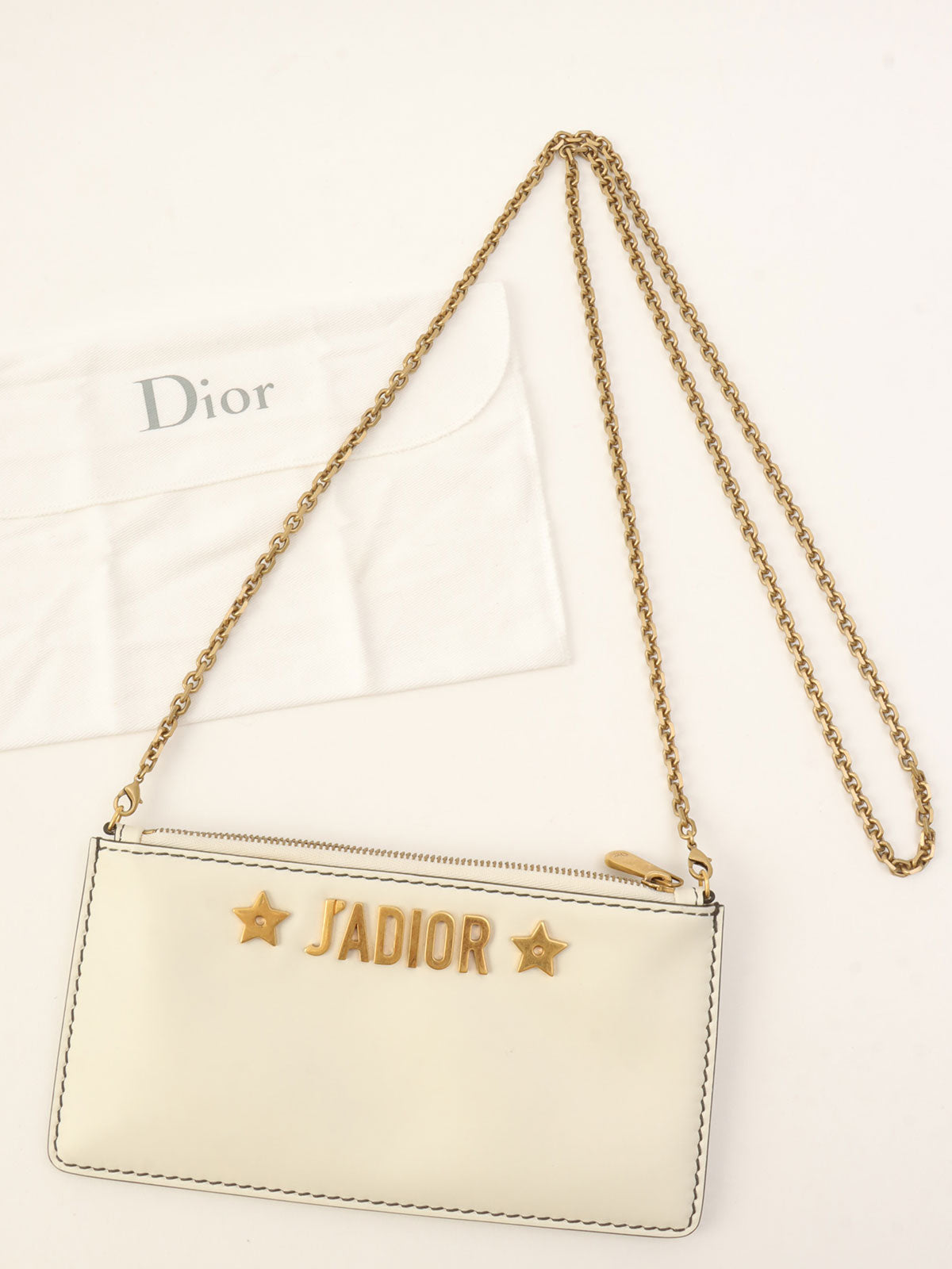 J'ADIOR Chain Shoulder Bag White