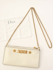 J'ADIOR Chain Shoulder Bag White