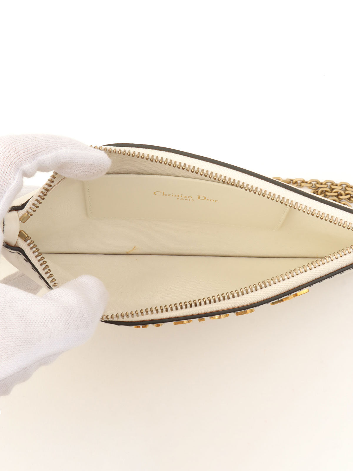 J'ADIOR Chain Shoulder Bag White