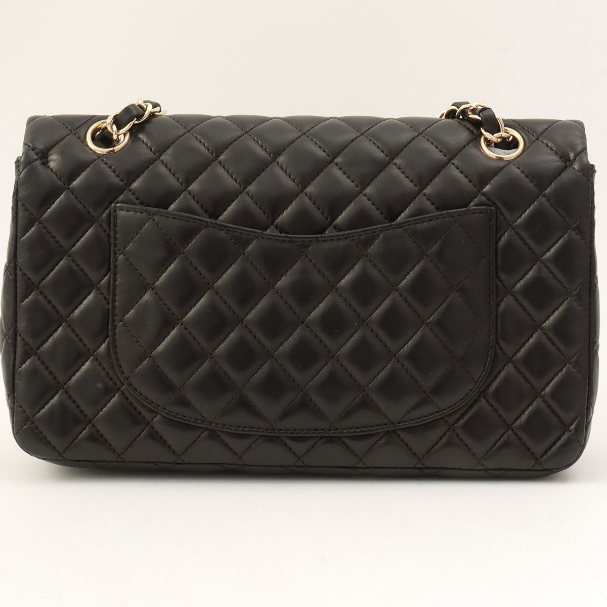 Around 2008 Made Heart Charm Classic Flap Chain Bag Black