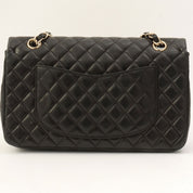 Around 2008 Made Heart Charm Classic Flap Chain Bag Black