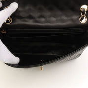 Around 2008 Made Heart Charm Classic Flap Chain Bag Black