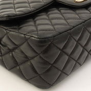 Around 2008 Made Heart Charm Classic Flap Chain Bag Black