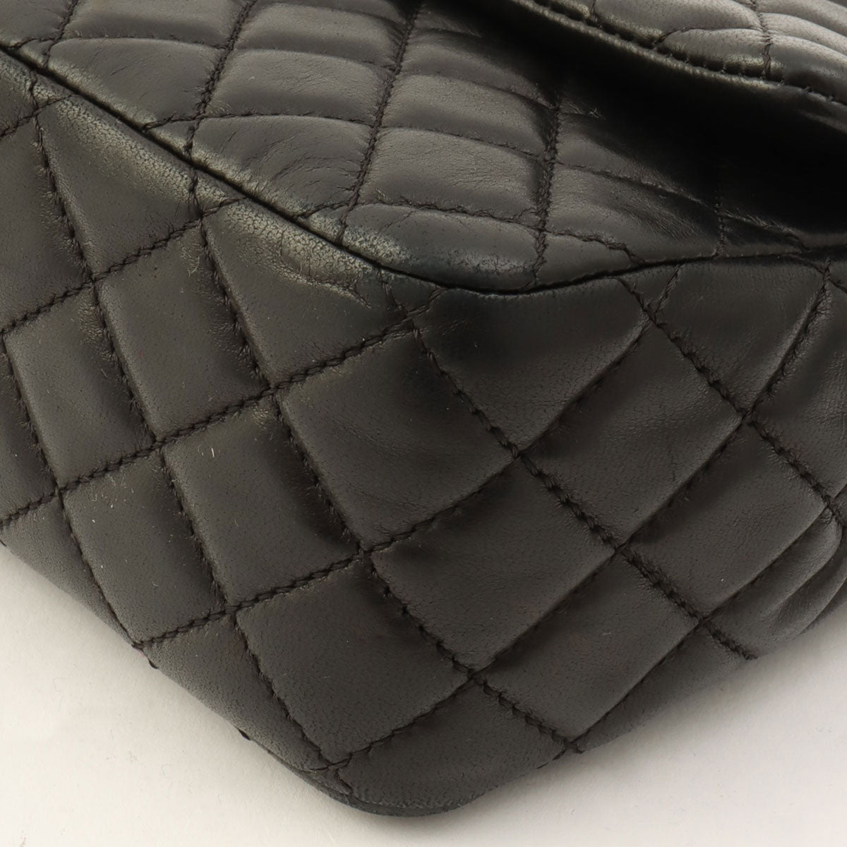 Around 2008 Made Heart Charm Classic Flap Chain Bag Black
