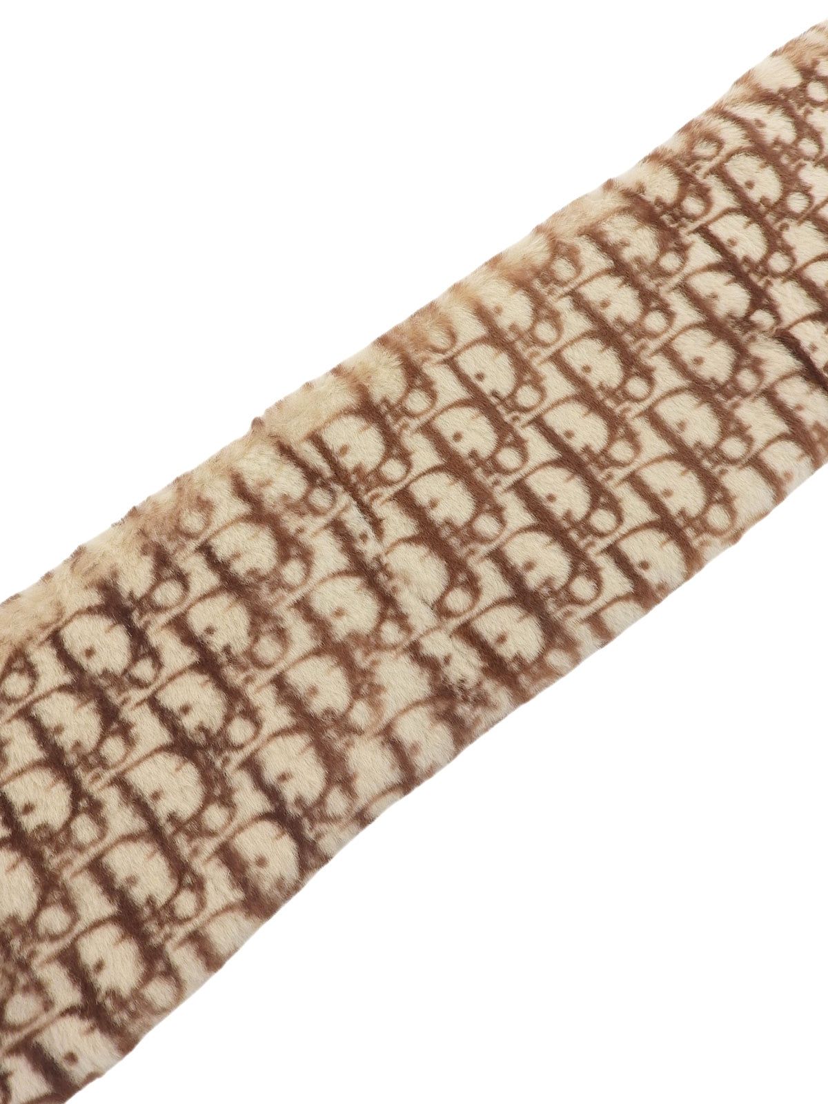 Fur Trotter Pattern Scarf Beige