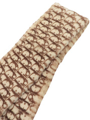 Fur Trotter Pattern Scarf Beige