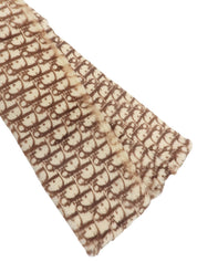 Fur Trotter Pattern Scarf Beige