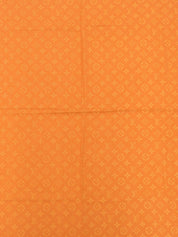 Silk Monogram Pattern Shawl Orange
