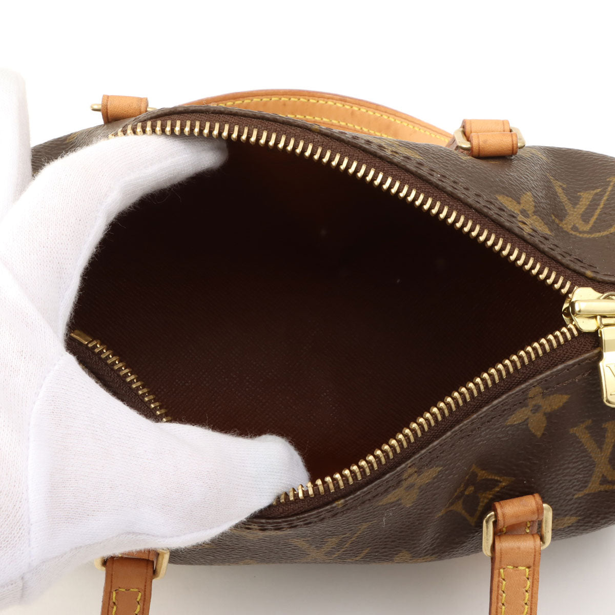 2003年帆布Monogram Papillon 19棕色