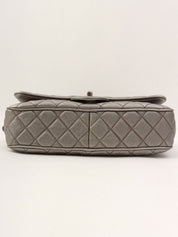 Around 2016 Made CC Turn Lock Chain Shoulder Bag Silver