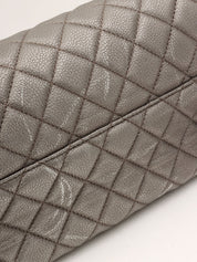 Around 2016 Made CC Turn Lock Chain Shoulder Bag Silver