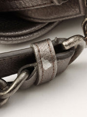 Around 2016 Made CC Turn Lock Chain Shoulder Bag Silver