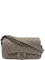 Around 2016 Made CC Turn Lock Chain Shoulder Bag Silver