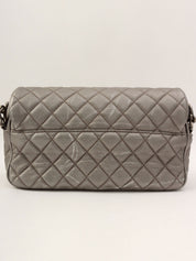Around 2016 Made CC Turn Lock Chain Shoulder Bag Silver