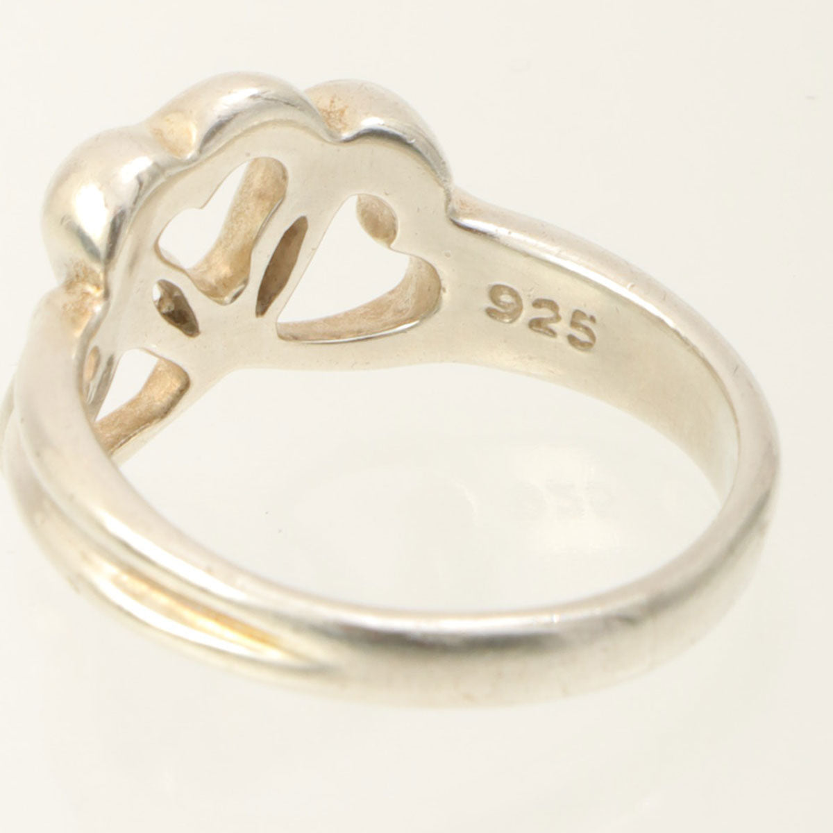925 Triple Heart Ring #51 Silver