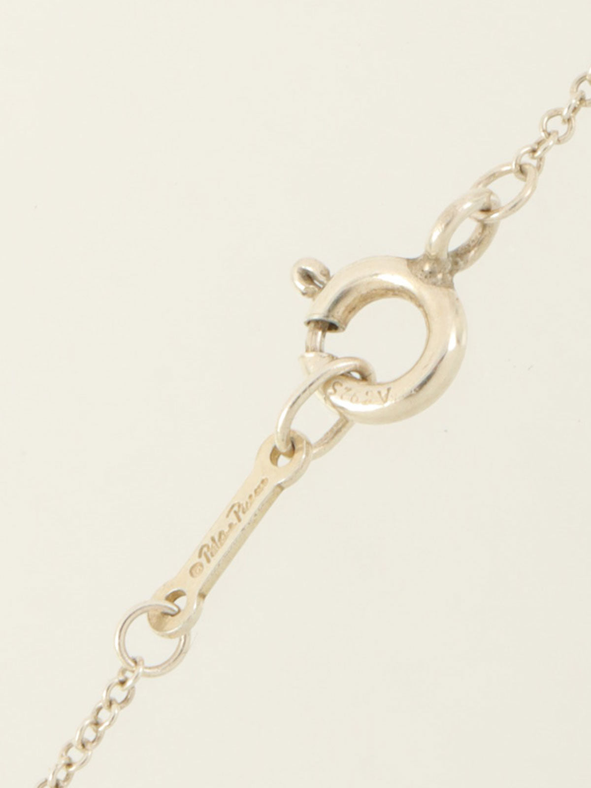 925ラインストーンダブルラビングハートネックレス シルバー