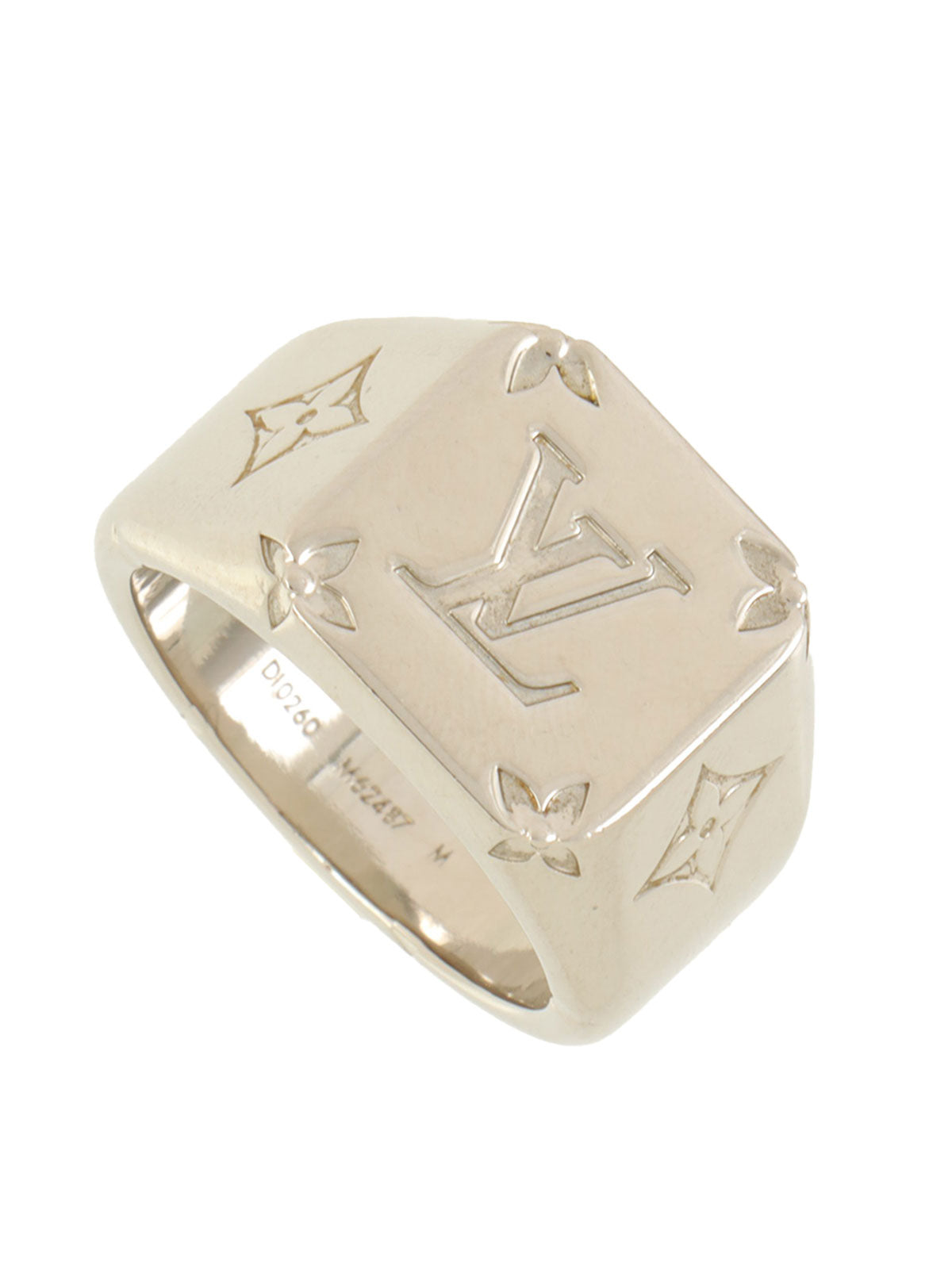 Monogram Signet Ring in Silver