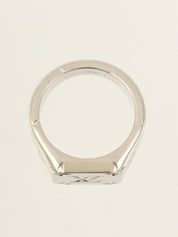 Monogram Signet Ring in Silver