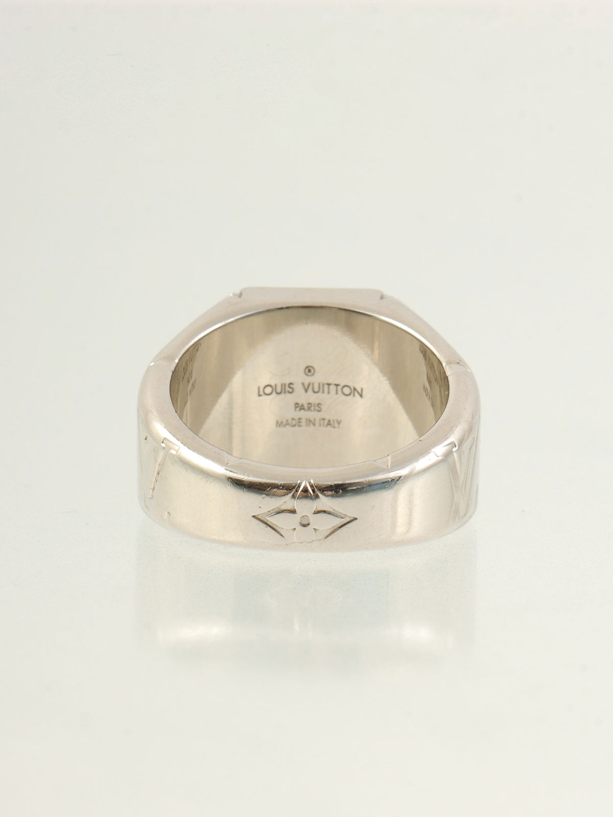 Monogram Signet Ring in Silver