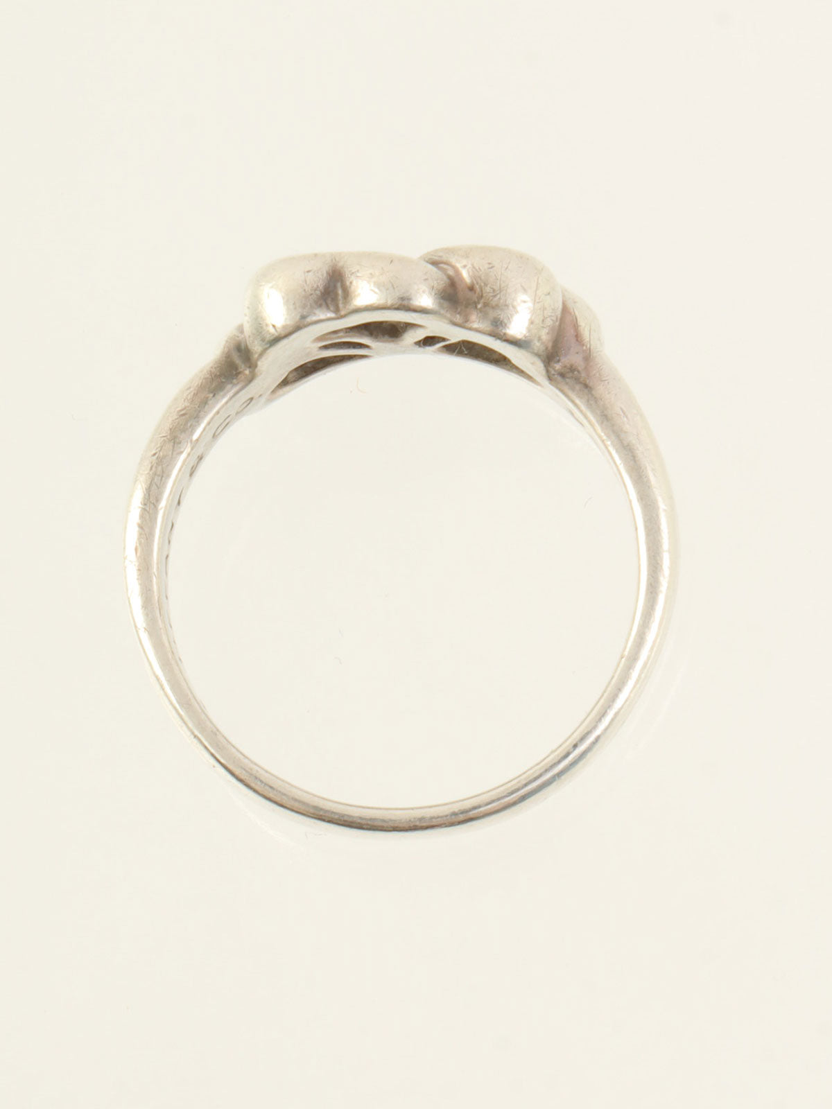 925 Triple Heart Ring #53 Silver