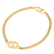 Logo Plate Bracelet Gold