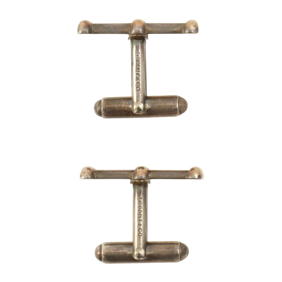 Fence Motif Cufflinks, Silver