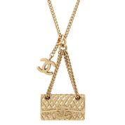 2005 Bag Motif Necklace Gold
