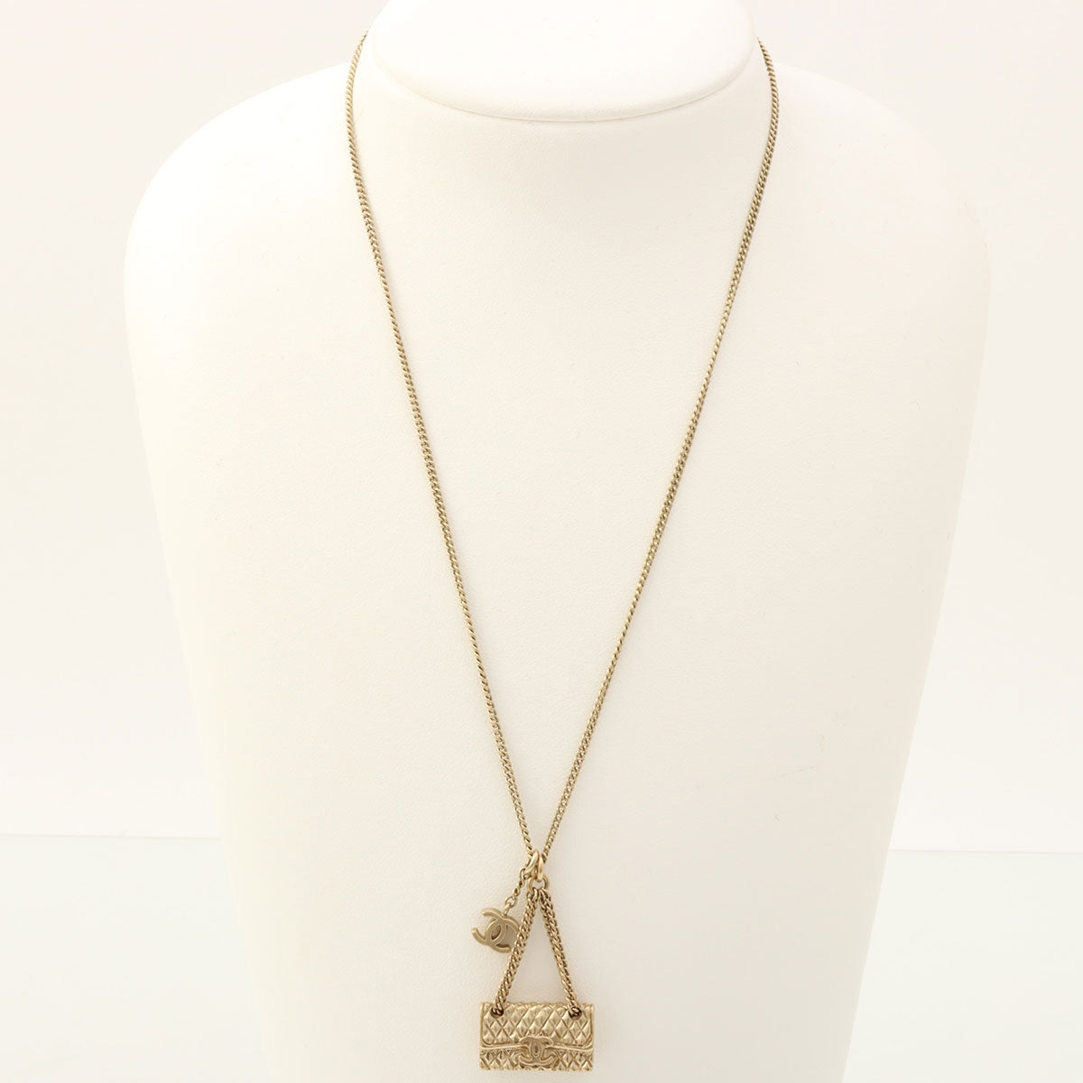 2005 Bag Motif Necklace Gold