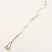 2005 Bag Motif Necklace Gold