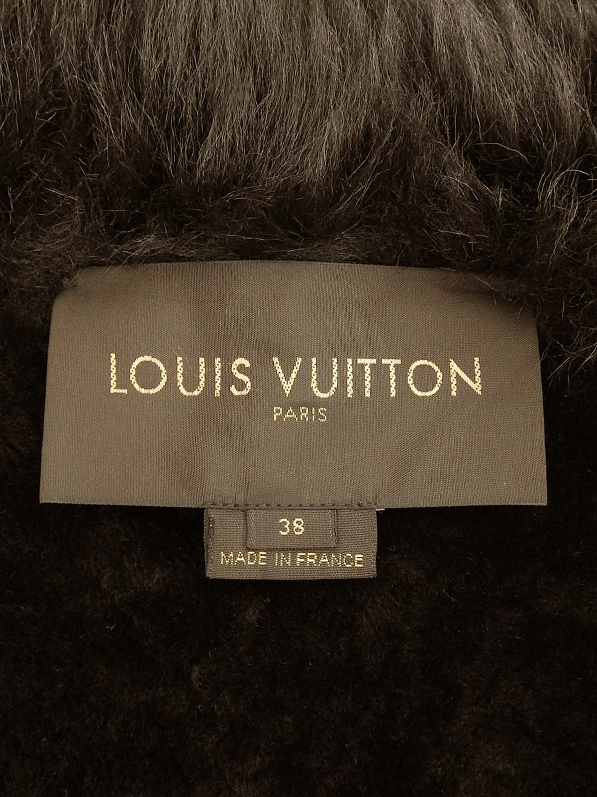 デザインモチーフムートンコート ブラウン #38