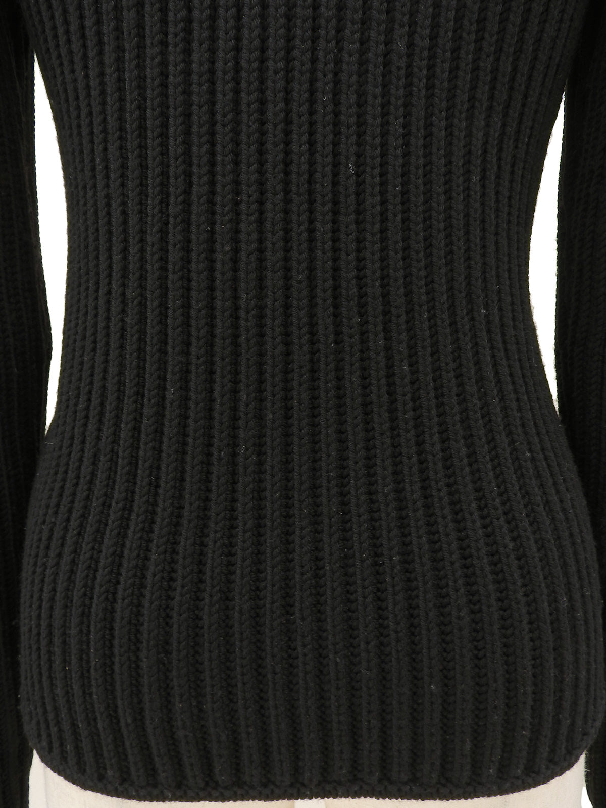 Faux Fur Knit Cardigan #S Black