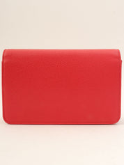 2016 model Caviar Skin CC Mark Stitch Chain Wallet Pink