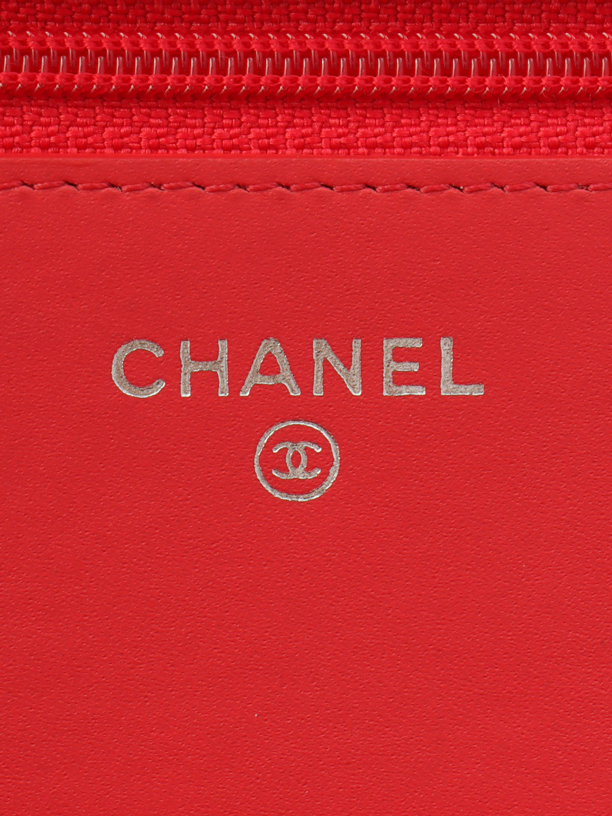 2016 model Caviar Skin CC Mark Stitch Chain Wallet Pink