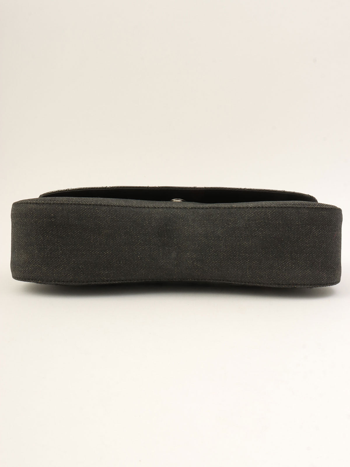 Cannage Stitch Chain Shoulder Bag in Black