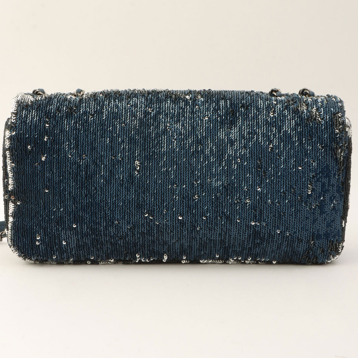 Sequined Coco Cuba Chain Shoulder Bag, circa 2016, Blue