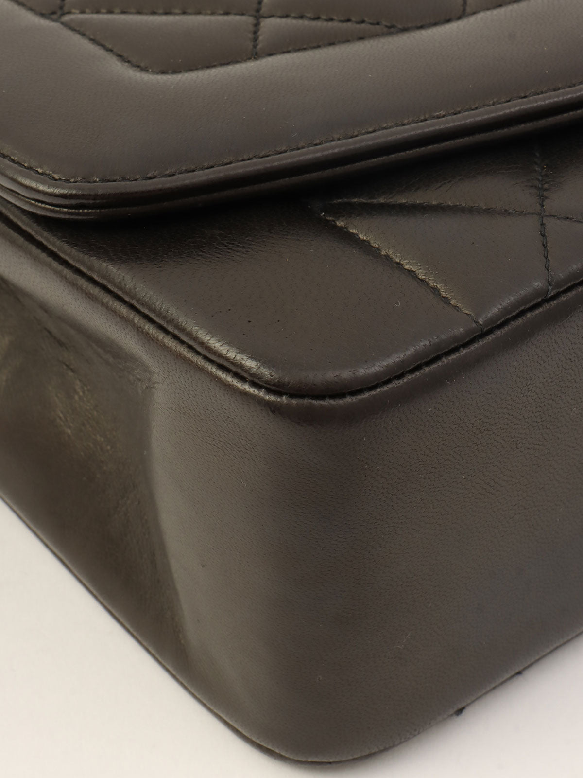 1995年頃製 ダイアナフラップチェーンバッグ22cm ブラック