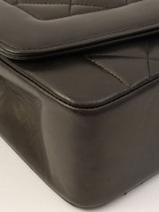 1995年頃製 ダイアナフラップチェーンバッグ22cm ブラック