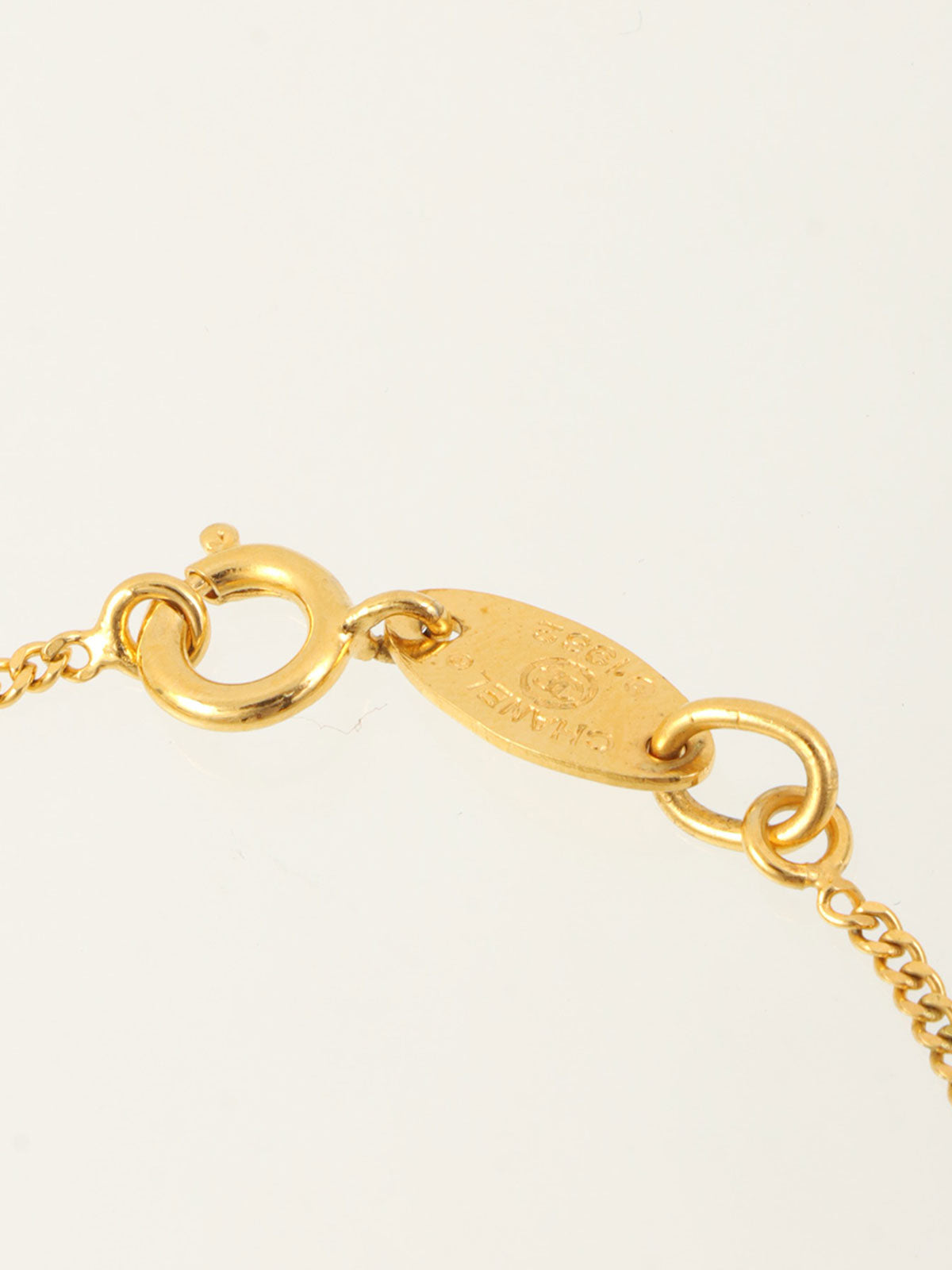 1982年製 3CCマークラインストーンブレスレット ゴールド