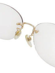 Side Logo Rimless Eyewear Gold/Black