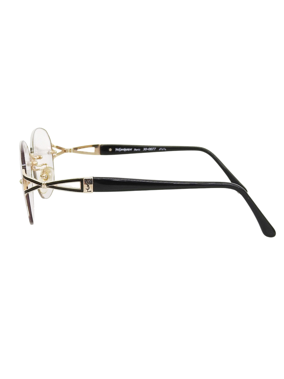 Side Logo Rimless Eyewear Gold/Black