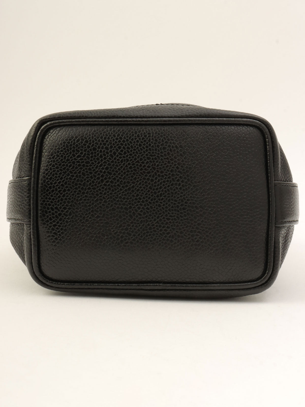 Around 1997 Made CC Mark Stitch Drawstring Shoulder Bag Black