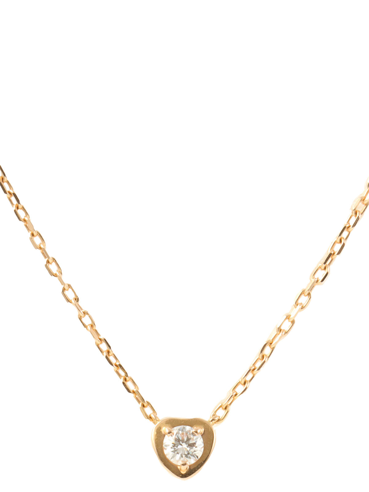 18K Diamant Legend Heart Necklace in Pink Gold
