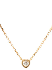 18K Diamant Legend Heart Necklace in Pink Gold