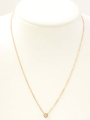 18K Diamant Legend Heart Necklace in Pink Gold