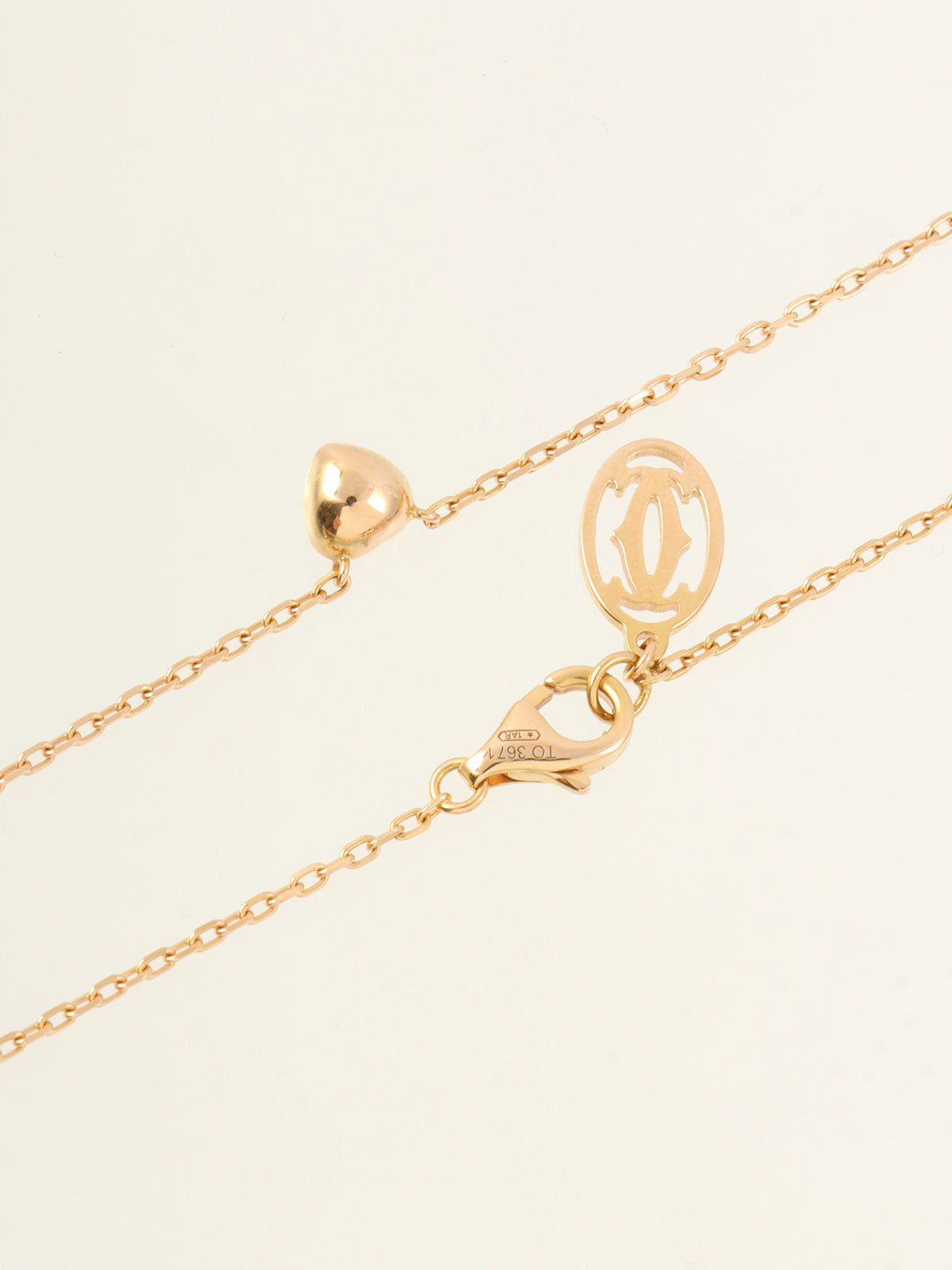 18Kディアマンレジェハートネックレス ピンクゴールド