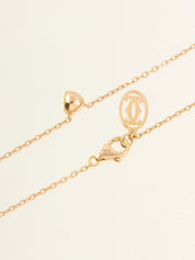 18Kディアマンレジェハートネックレス ピンクゴールド