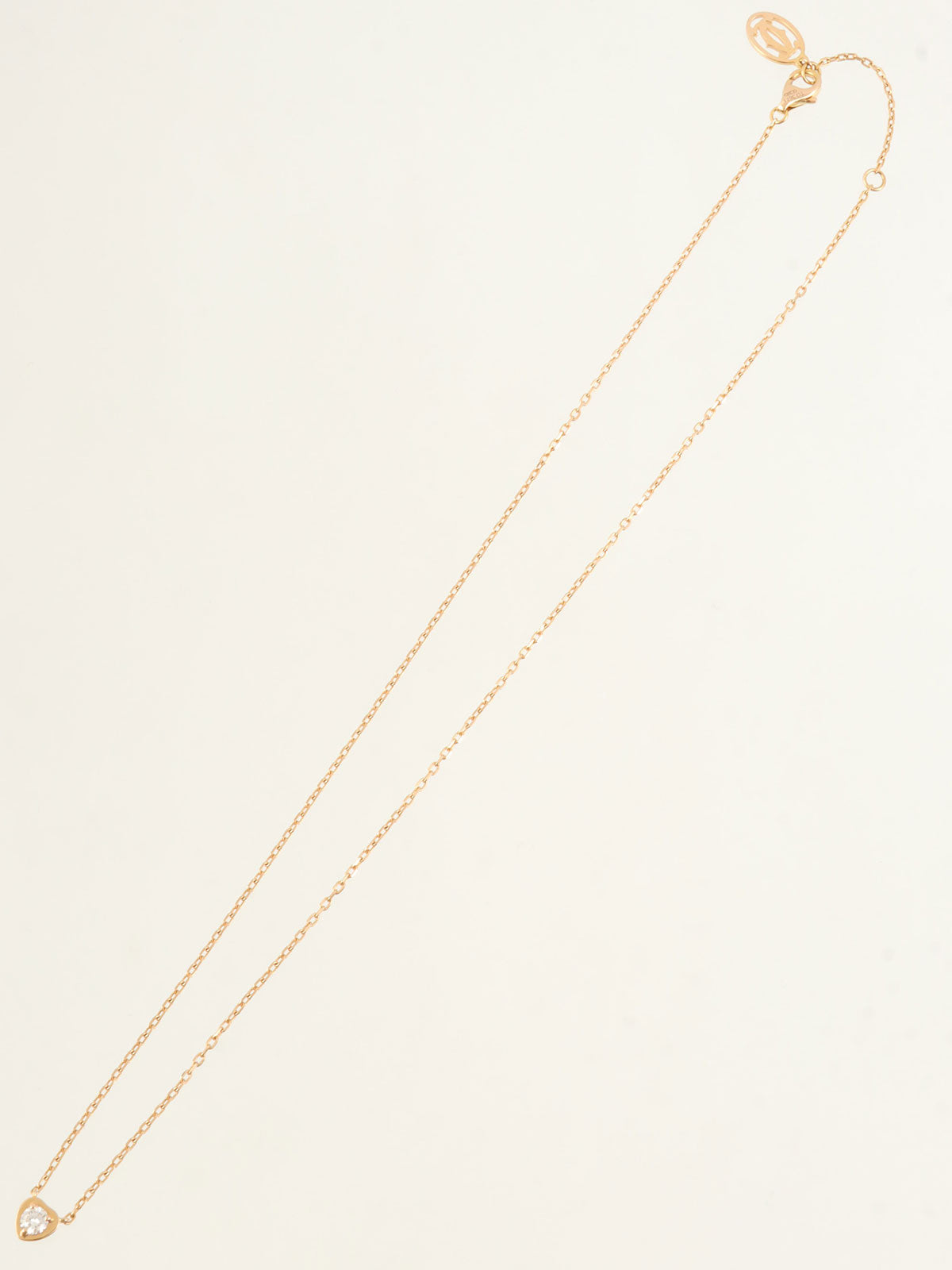 18K Diamant Legend Heart Necklace in Pink Gold