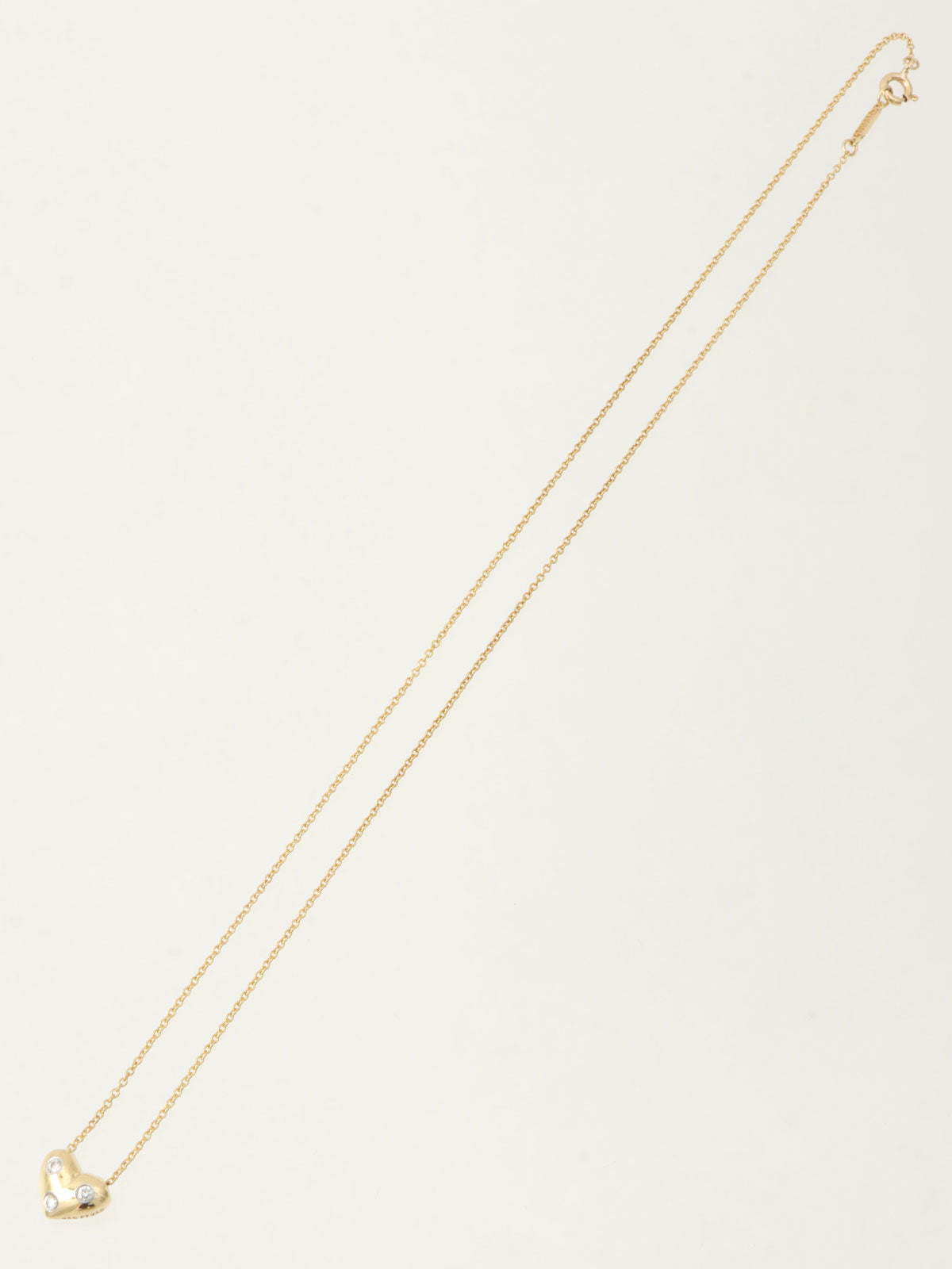 18K Gold Dotted Heart Necklace