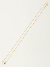 18K Gold Dotted Heart Necklace